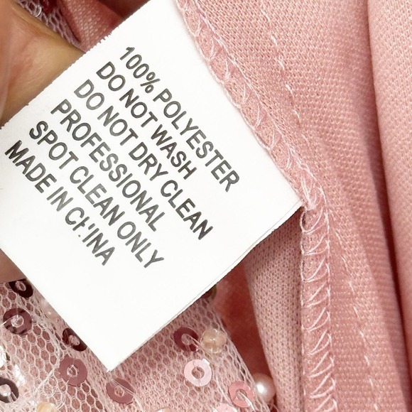 Mac Duggal Embellished Plunging V-neckline OpenBack Dress Rose Pink Size 10 NWT - Picture 8 of 12